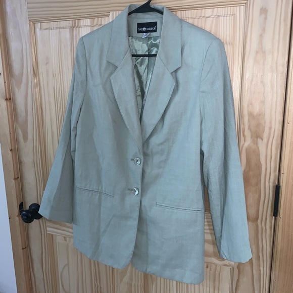 Sag Harbor Green padded shacket blazer size 14 - Picture 3 of 5